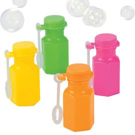 Neon Hexagon Bubble Bottle