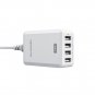 RAVPower 40W 8A 4-Port USB Charger Charging Station with iSmart Technology (White)