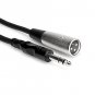 Hosa STX-120M 1/4 inch TRS to XLR3M Balanced Interconnect Cable, 20 feet