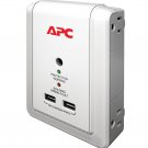 APC 4-Outlet Wall Surge Protector 1080 Joules with USB Charger Ports, SurgeArrest Essential (P4WUSB)
