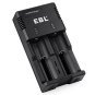 EBL Smart Battery Charger for 18650 AA AAA & C Size Li-ion Ni-MH Ni-CD Rechargeable Battery