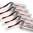 5pcs Tenergy 3.7V 380mAh LiPO Battery