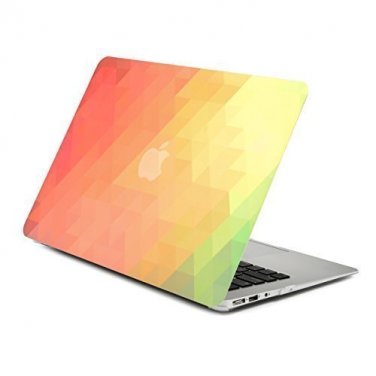 unik case gradient ombre triangular retro sun Macbook Air 13"