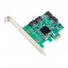IO Crest 4 Port SATA III PCI-e 2.0 x1 Controller Card Marvell Non-Raid