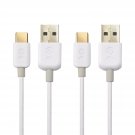 Cable Matters 2-Pack USB Type C (USB-C) to Type A (USB-A) Cable in White 1 Foot