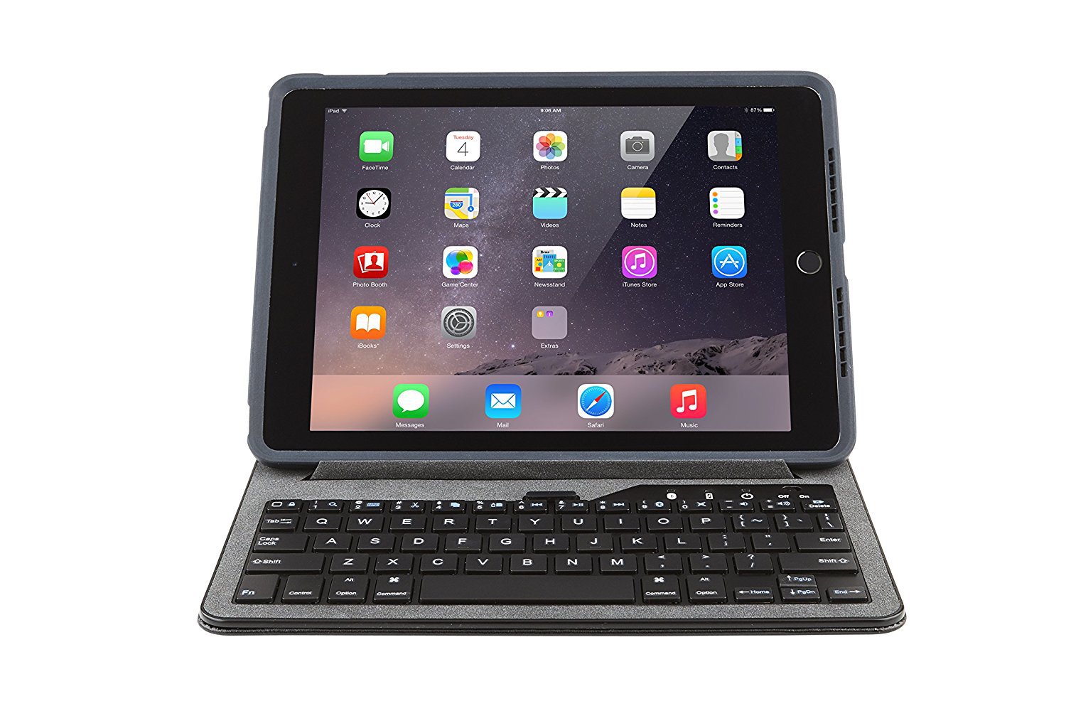OtterBox Agility Keyboard Portfolio for Apple iPad Air/Air 2, Black Leather