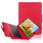 iPad Air 2 Case W Keyboard, Aerb® Removable Wireless Bluetooth Keyboard Case  red