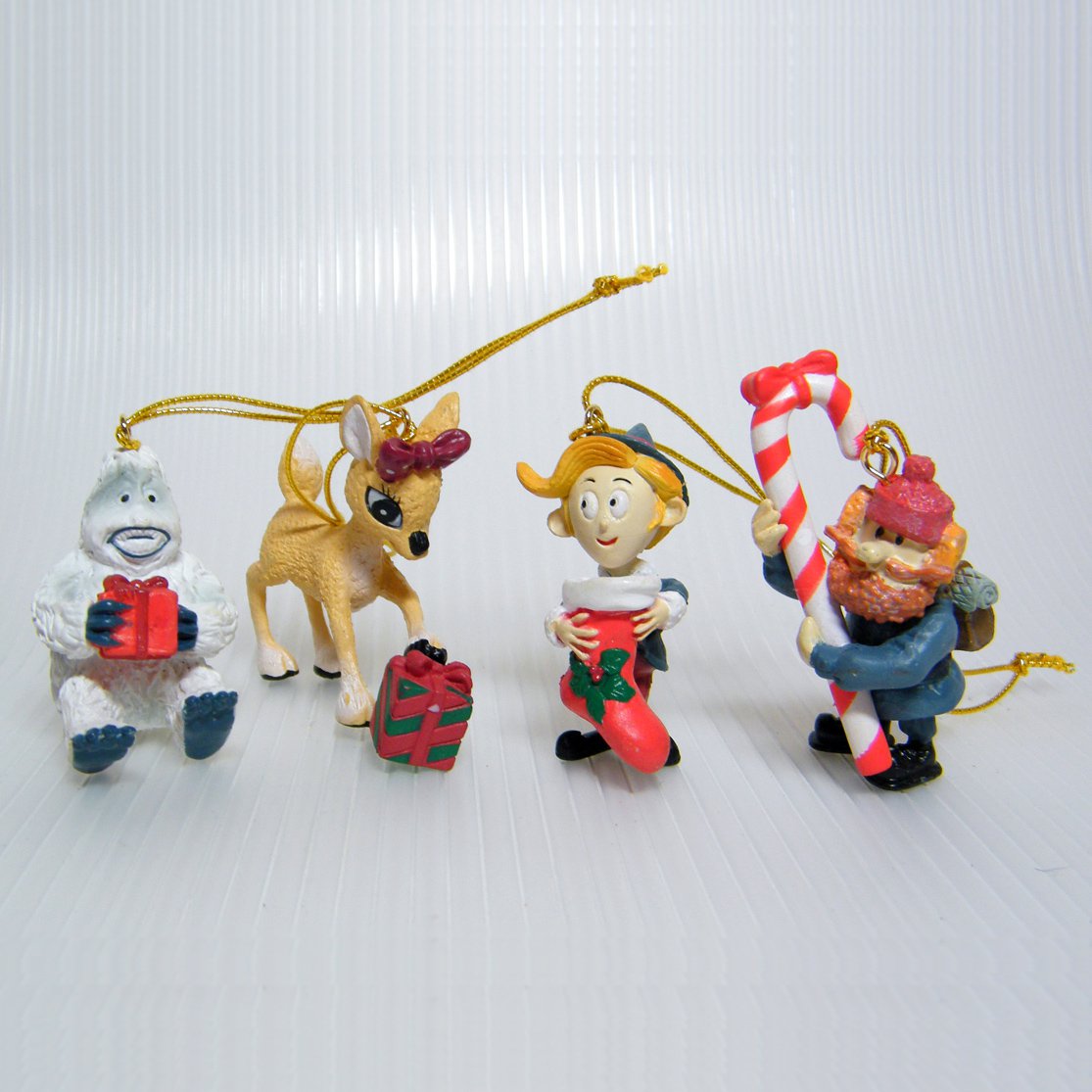 miniature rudolph figurines