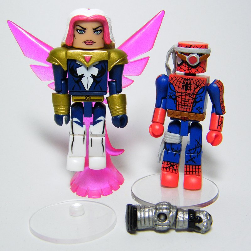 Marvel Minimates CYBORG SPIDER-MAN & SONGBIRD Series 50 Loose (complete)