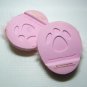 Build A Bear PINK FEATHER SLIPPERS with Elastic Heels & Thick Foam Soles BABW