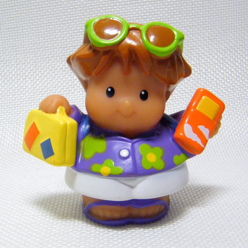 Fisher Price Little People ROBERTO Hawaiian Vacation Lil Movers Airplane