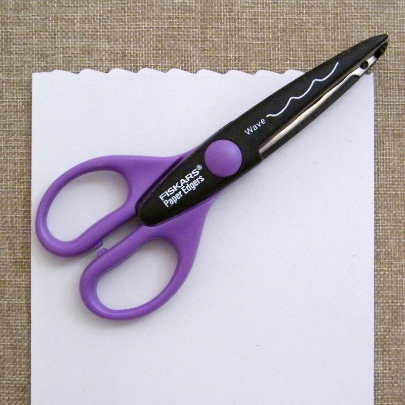 Fiskars Paper Edgers WAVE Scissors for Paper Crafts