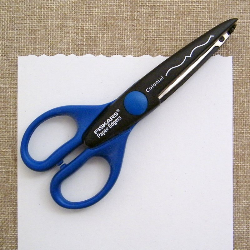 Fiskars Paper Edgers COLONIAL Scissors for Crafts