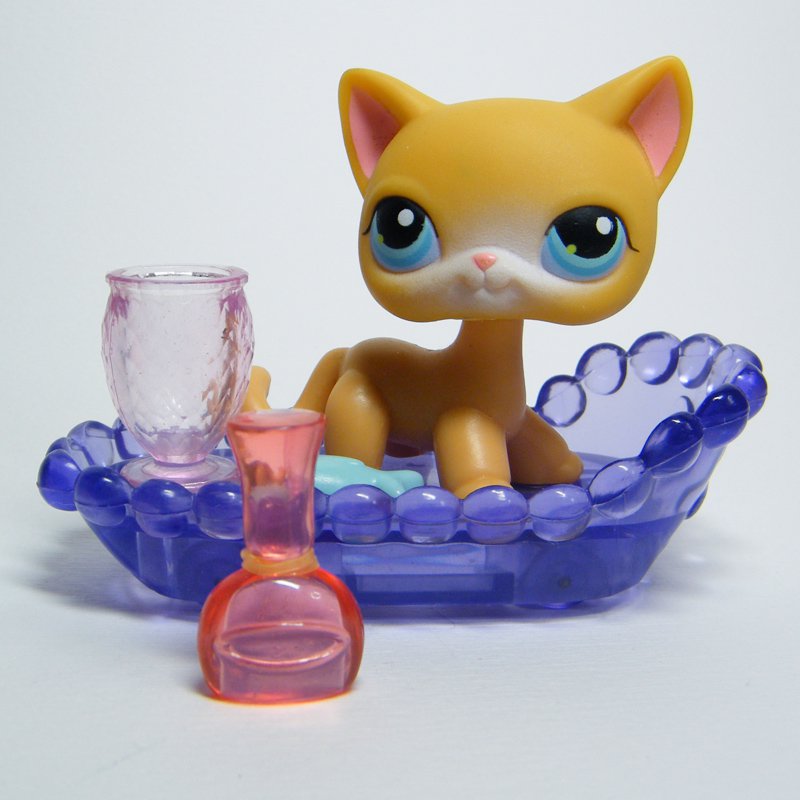 littlest pet shop orange cat