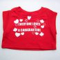 Build A Bear Red "EVERYONE LOVES A CANADIAN GIRL" Sleeveless T-Shirt