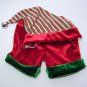 Build A Bear Santa's Helper (Elf) Velvet Pants and Cap with Bell