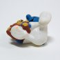 Vintage Smurfs Baby Smurf with Teddy PVC Figure 1984 Peyo Schleich 20205