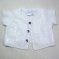 Build A Bear White Knit SWEATER with Sequin Front