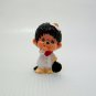 Monchhichi CHEF (1) Fried Egg on Head PVC Figure 1979 Vintage Sekiguchi
