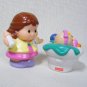 Fisher Price Little People BABY ASHLEY & MOTHER from Melody Mini Van