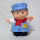 Fisher Price Little People TRAIN ENGINEER CONDUCTOR 1996 Circus Train # 2373