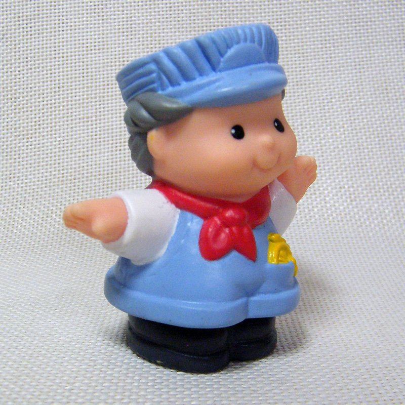 Fisher Price Little People TRAIN ENGINEER CONDUCTOR 1996 Circus Train ...