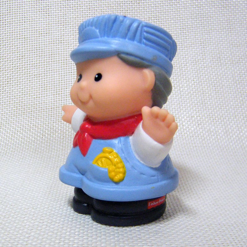 Fisher Price Little People TRAIN ENGINEER CONDUCTOR 1996 Circus Train ...