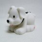 Fisher Price Little People WHITE PUPPY DOG with Spots, McDonalds 2004 Rare