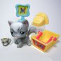 Littlest Pet Shop # 345 Angora CAT with Bargain Hunters - Shopping Fun Accessories