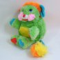Vintage Popples PUTTER 8" Green Orange Plush 1986 TCFC, Mattel