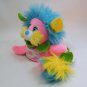 Vintage FLOWER Popples HONEYSUCKLE with Blue Hair, Pink Body TCFC