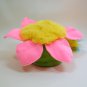 Vintage FLOWER Popples HONEYSUCKLE with Blue Hair, Pink Body TCFC