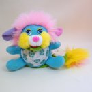 Vintage FLOWER Popples PERIWINKLE with Pink Hair, Blue Body TCFC