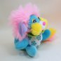 Vintage FLOWER Popples PERIWINKLE with Pink Hair, Blue Body TCFC