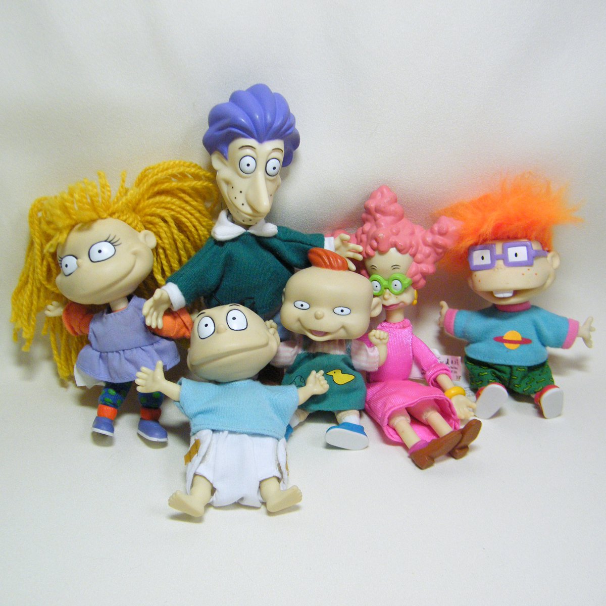 Rugrats Pickles Family Stu & Didi, Tommy, Lil, Chuckie, Angelica Dolls