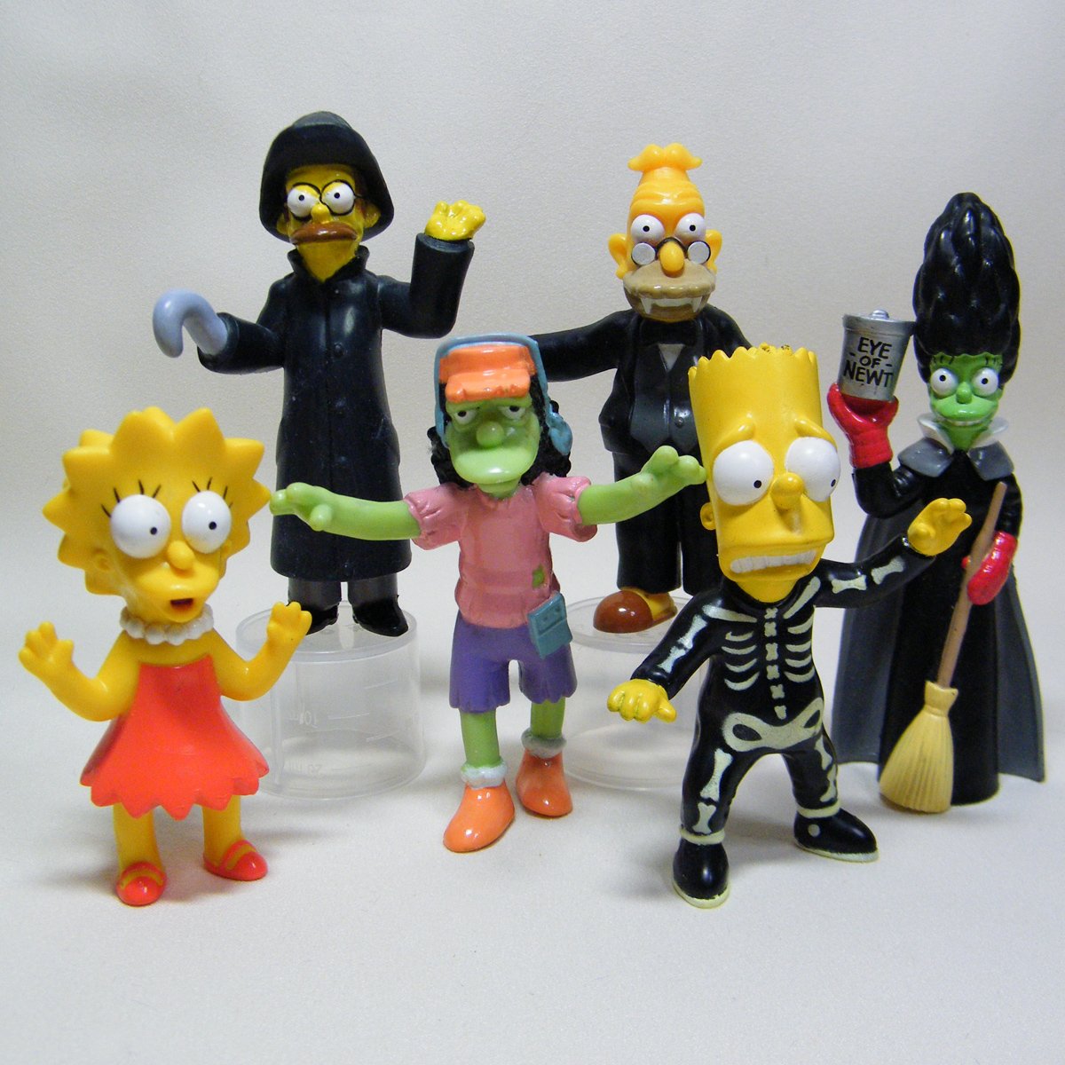 Lot of 6 Simpsons Halloween Burger King Creepy Classics Figures