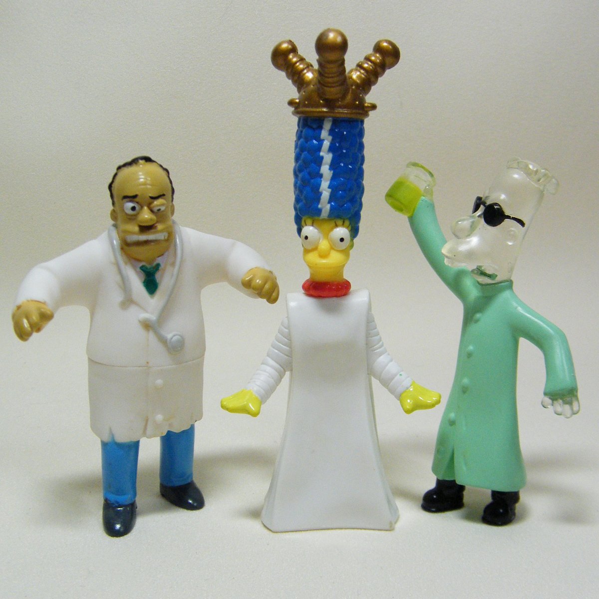 Lot of 3 Simpsons Mad Scientist Burger King Creepy Classics Figures