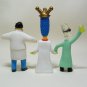 Lot of 3 Simpsons Mad Scientist Burger King Creepy Classics Figures