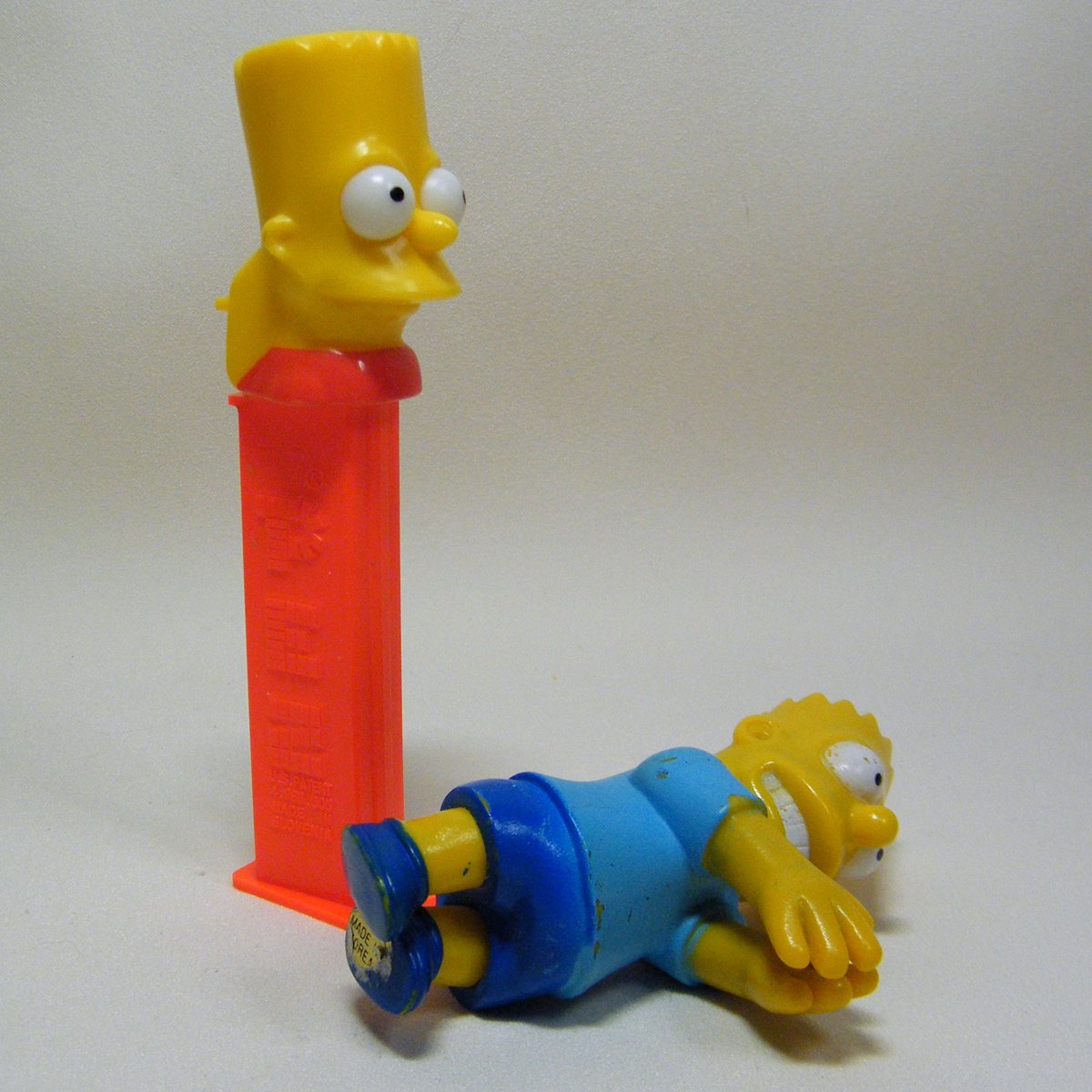 Simpsons Bart Vintage Clip On and PEZ Candy Dispenser