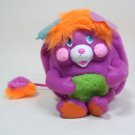 Vintage Pocket Popples PANCAKE Purple Mini Figure 1986 TCFC Mattel