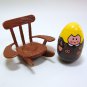 Vintage Weebles Brown ROCKING CHAIR MICKEY Clubhouse & Mom Hasbro
