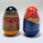 Vintage Weebles THE FLINTSTONES Fred and Wilma Hasbro 1977