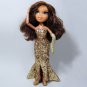 Bratz THE MOVIE YASMIN Posable Doll in Glitter Gown, Eyelashes, Poseable