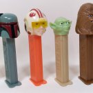Star Wars PEZ Dispensers Chewbacca C3P0 Yoda Boba Fett Vader Luke Vintage