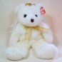 TY Classic DIVINE ANGEL BEAR with Wings, Gold Tinsel Accents NWT 2001