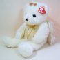 TY Classic DIVINE ANGEL BEAR with Wings, Gold Tinsel Accents NWT 2001