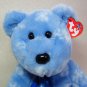 Ty Beanie Buddy 1999 Blue Snowflake Holiday Bear 14" Teddy 2002