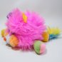 Vintage Popples PUFFLING with Pink Hair & Riddle Card 1986 TCFC Mattel