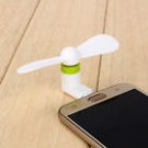 Mini Micro USB Fan Portable Travel Android Smart Phone White