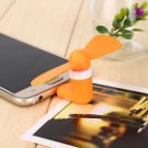 Mini Micro USB Fan Portable Travel Android Smart Phone Orange